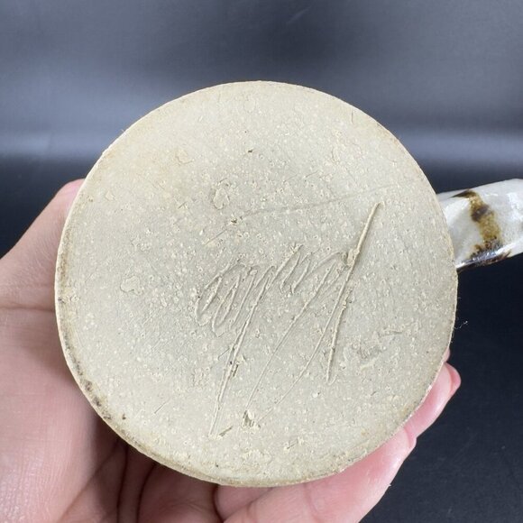 CONGDON WARD WALDEN Hand Made Pottery Stoneware Coffee Mug Cup Artist Signed - Picture 8 of 14